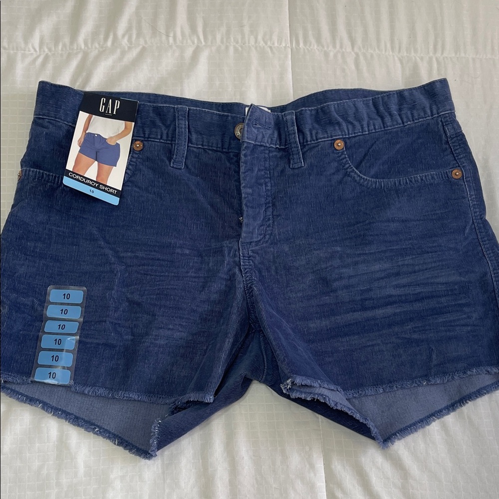 GAP Women's Blue Corduroy Shorts